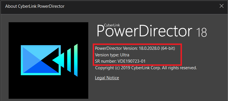 powerdirector mobile serial number