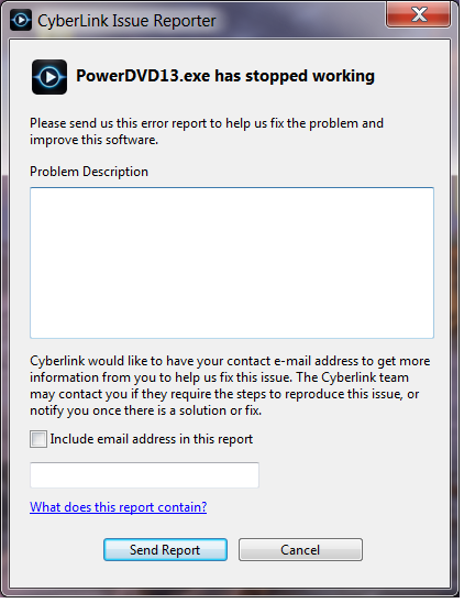 Customer Support - Error: PowerDVD.exe has stopped working ...