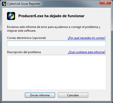 Producer6.exe has stopped working