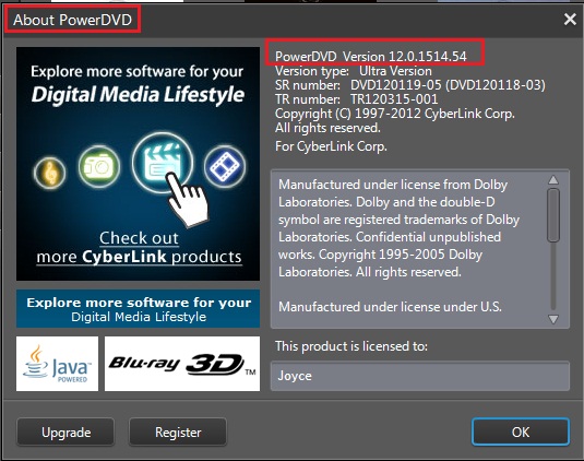 when registering cyberlink powerdvd 18 says not connected to the internet