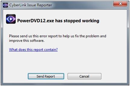 カスタマーサポート Powerdvd12 Exe Has Stopped Working Powerdvd12 Exe は動作を停止しました というエラー メッセージが表示されます Cyberlink